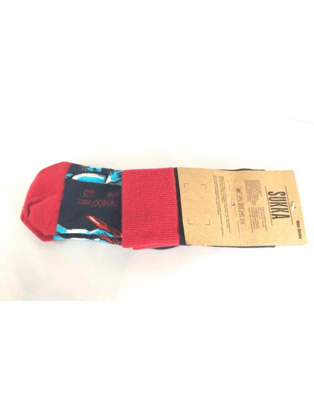 Unisex DC Comics Superman Crew Socks Adult One Size Fits All Sukka Man Of Steel